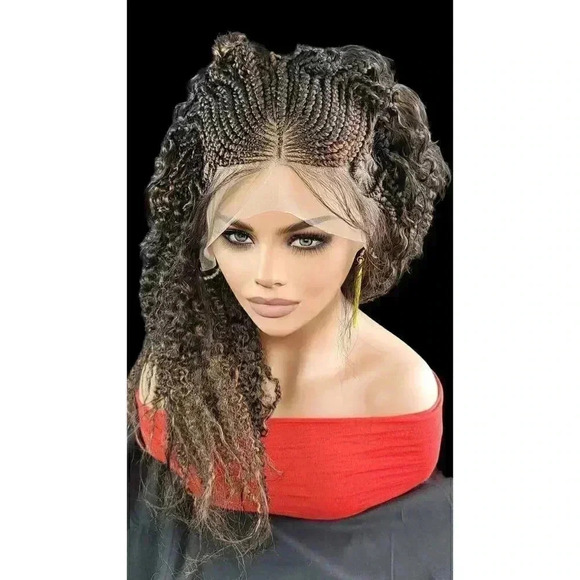 Handmade BraidedLace Wigs for Working Women -Versatile, Lightweight, NWT Ombre - Picture 11 of 15